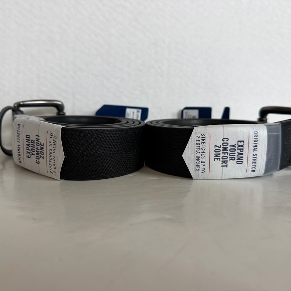 NWT Set Of 2 Denizen By Levi’s Belt Size Medium 34/36 BLACK
Stretches up 2” exta